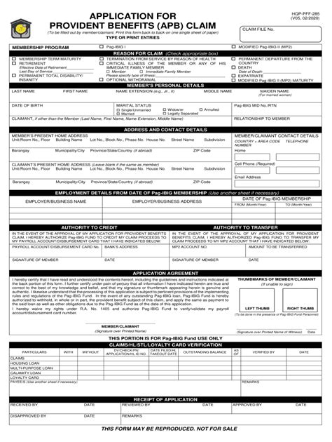 hqp-pff-378|Provident Related Forms .
